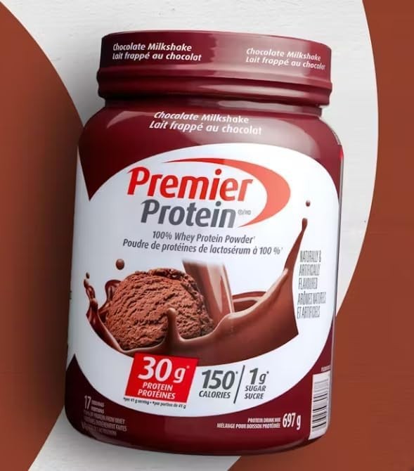 Premier Protein 100% Whey Protein Powder, Chocolate Milkshake, 30g Protein, 24.5