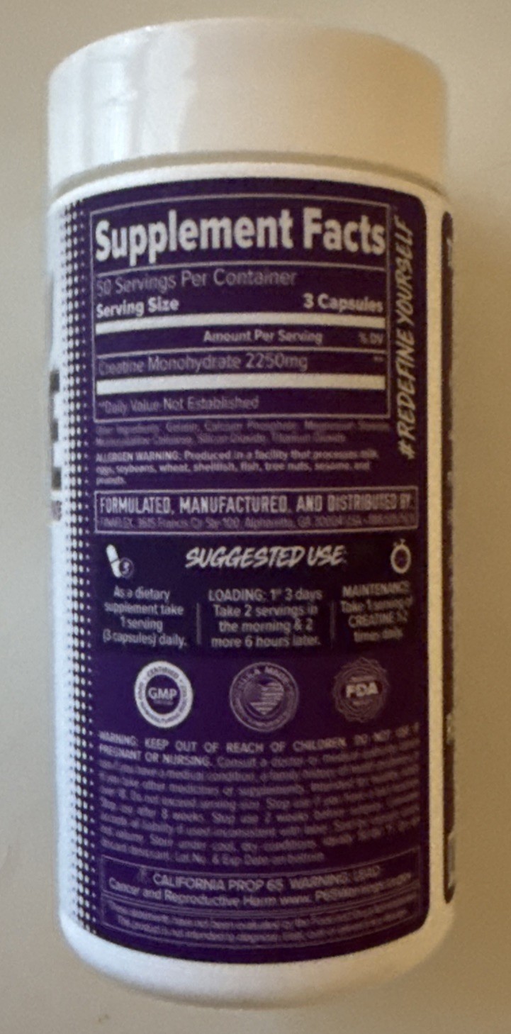 150 FinaFlex Creatine Monohydrate Promote Muscle Size, Strength, Perform 150ct