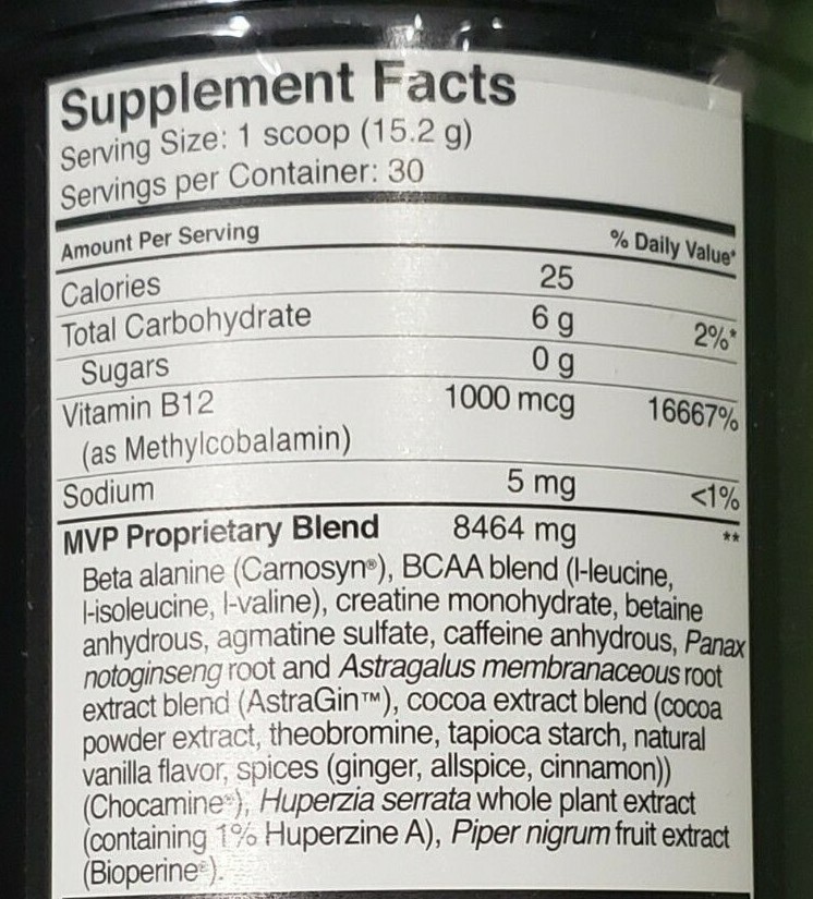 TwinLab MVP FUEL Advanced Pre-Workout Pro Series – 30 Serv Fruit Punch – 6/2024