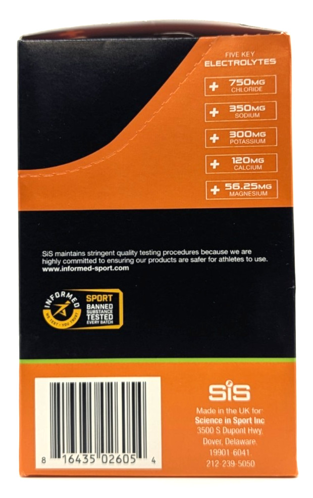 Science in Sport Hydro+ Electrolyte Drink Mix, 20 Packets, Orange Mango, BB 2/28