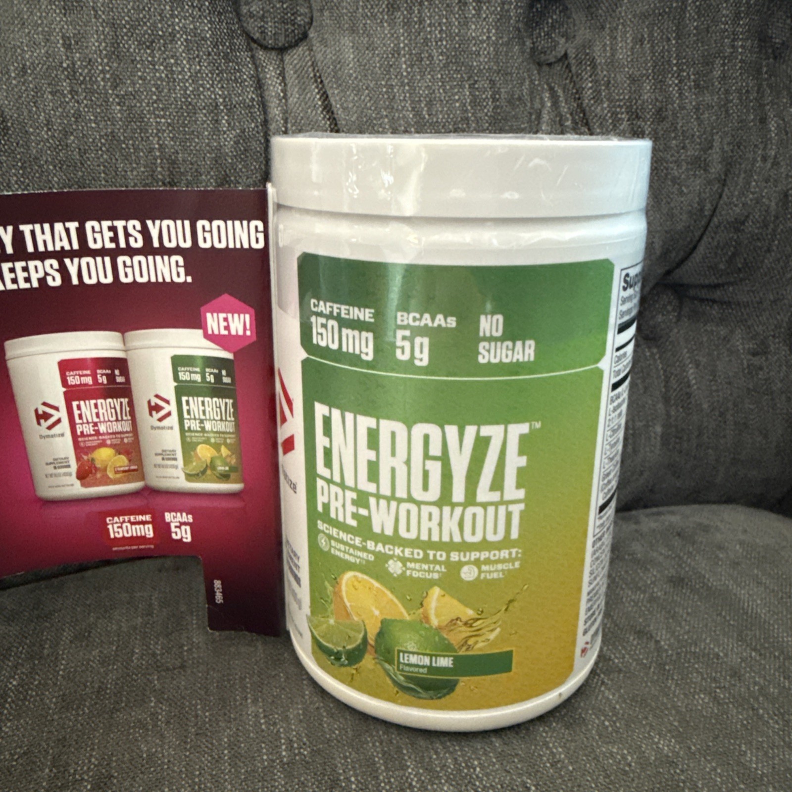 Dymatize Energyze Pre-Workout – Lemon Lime – 30 Servings – 14.1 oz