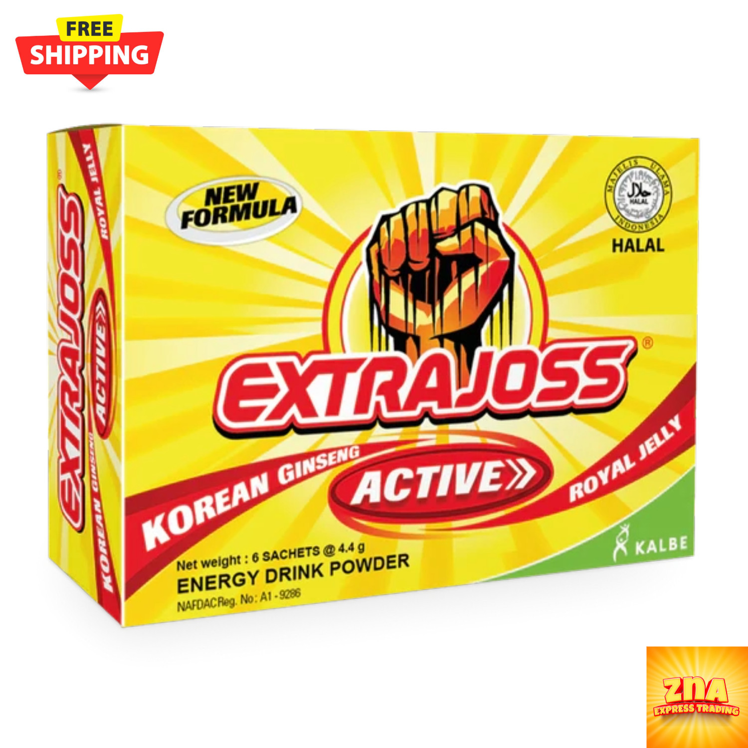 EXTRA JOSS – SUGAR FREE Sports Suppliment Energy & Hydration Free Ship – 10 Boxs