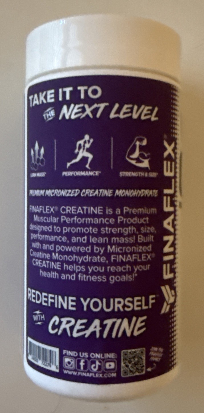 150 FinaFlex Creatine Monohydrate Promote Muscle Size, Strength, Perform 150ct