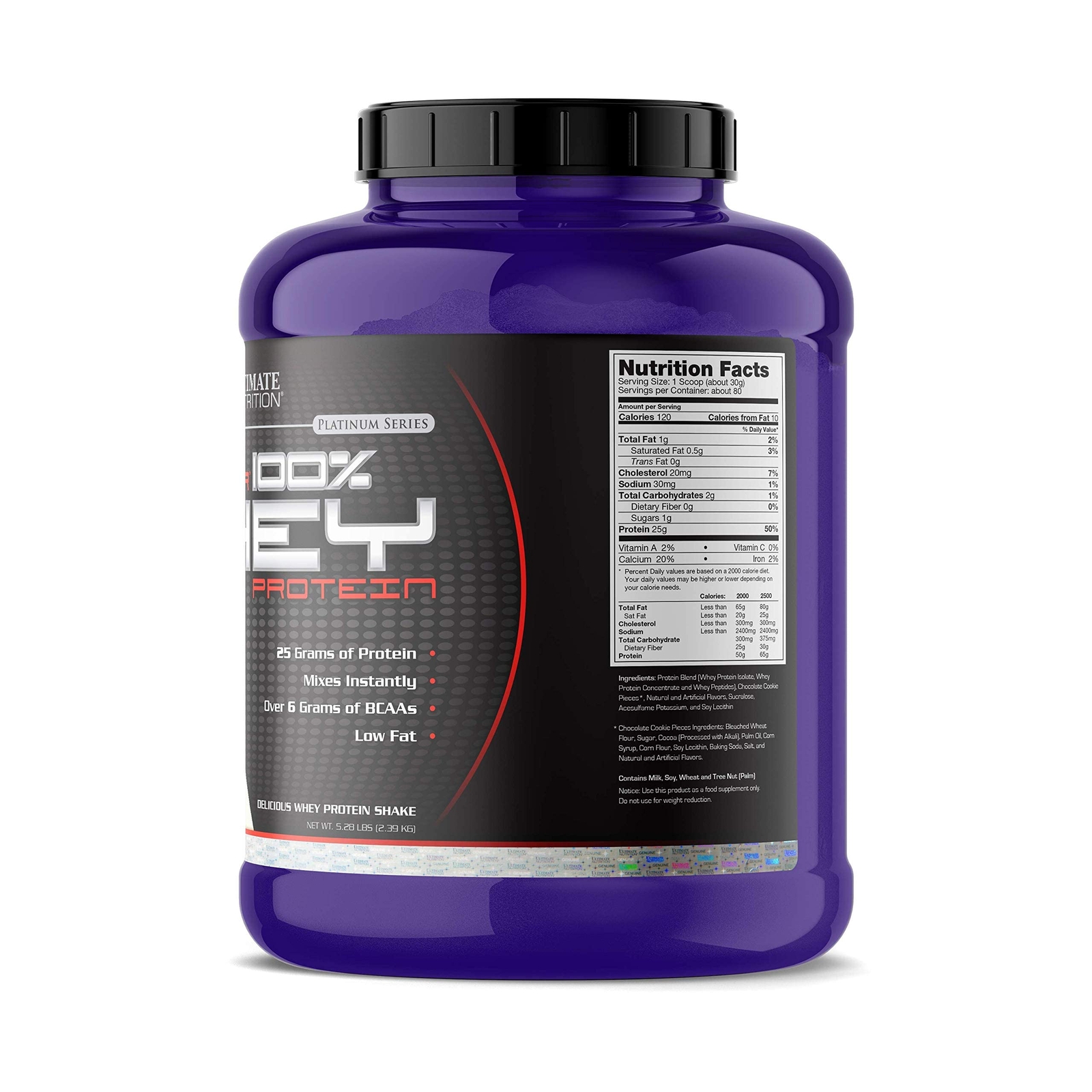 Ultimate Prostar Whey Protein Powder 80 Servings, Cookies N Cream, 5.28 Pounds