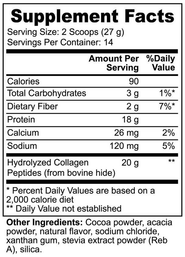 Organic Grass Fed Collagen Peptides Powder filled with collagen type 1 & 3