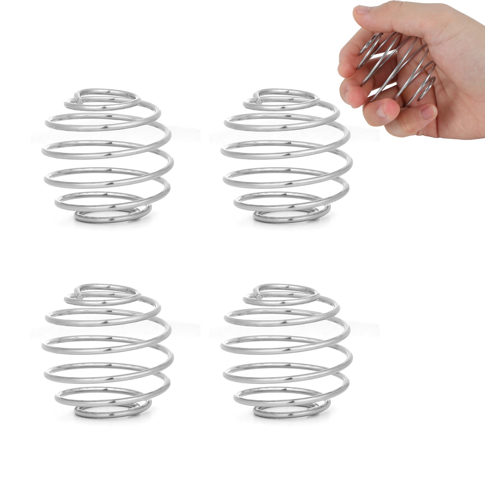 4 Pcs 2.1-Inch Shaker Balls for Protein Shakes Milkshake and Salad Dressing
