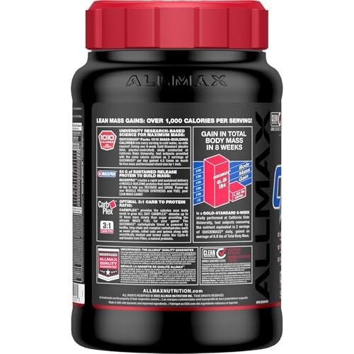 ALLMAX QuickMass Chocolate Mass Gainer Powder 3.5 lb