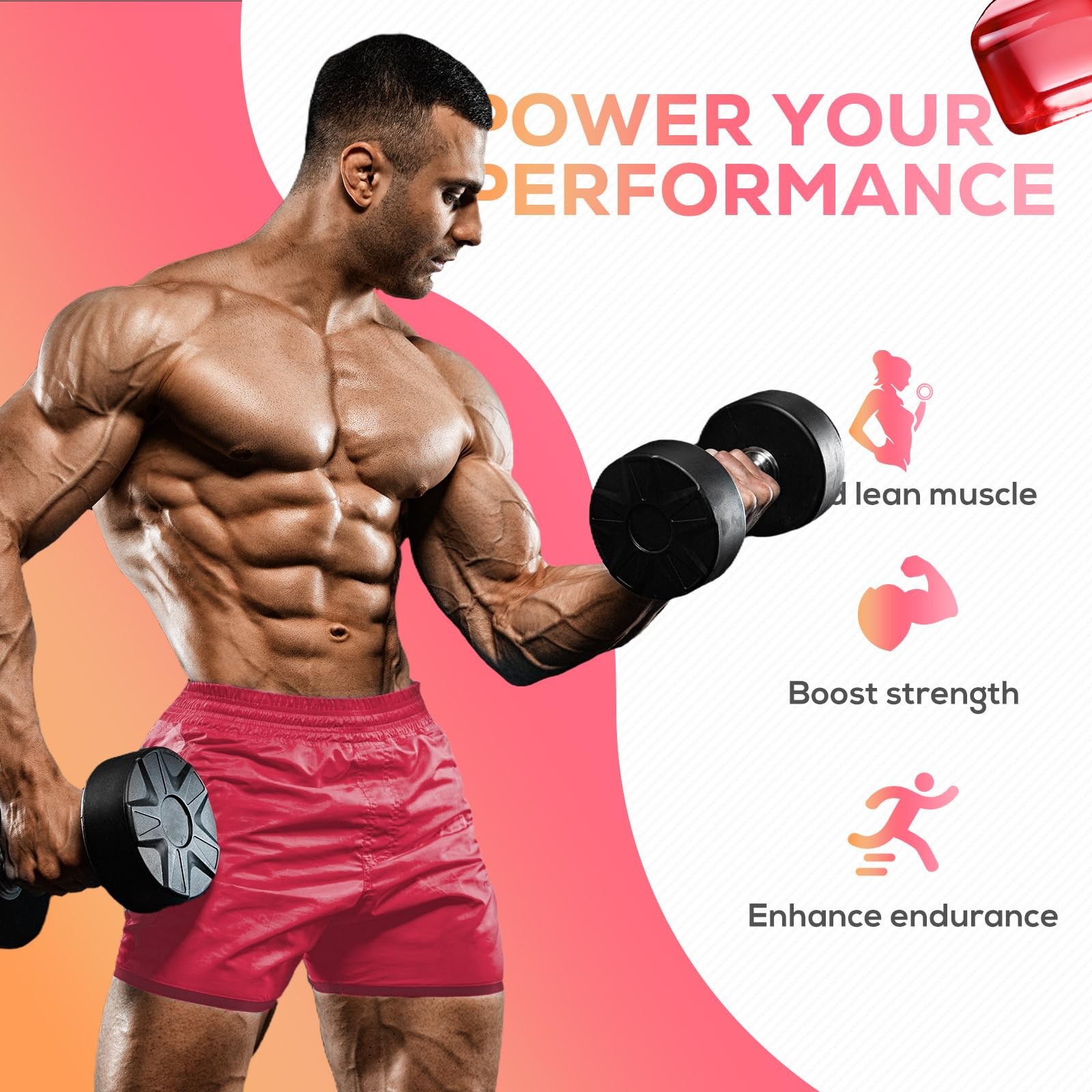 eterlower Creatine Monohydrate Gummies, 5g Creatine Gummies for Women & Men.P…