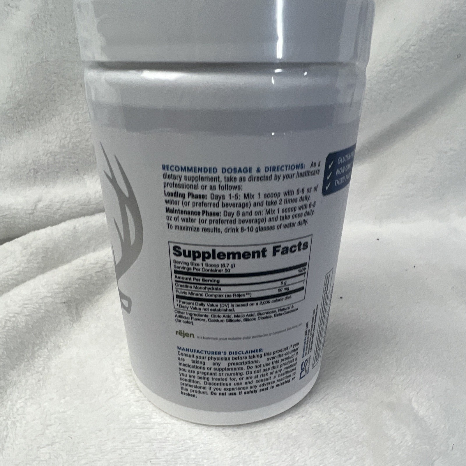 Bucked Up Creatine Monohydrate Powder Mango Pineapple 250g 5000mg Gluten-Free