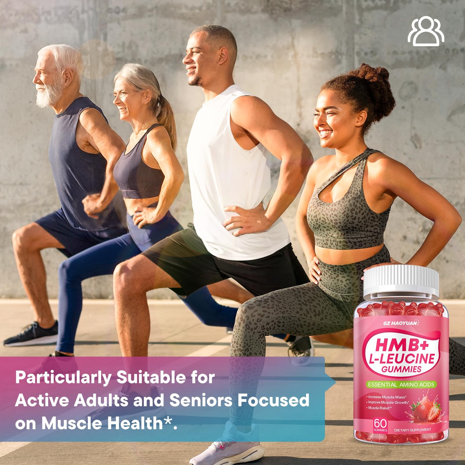 HMB and L-Leucine Gummies, 4500mg HMB and Leucine Supplements for Men & Women…
