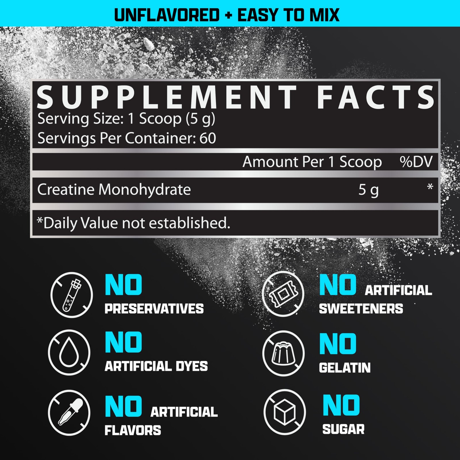 Nutrex Research Creatine Monohydrate 60 Servings (Pack of 1), Unflavored