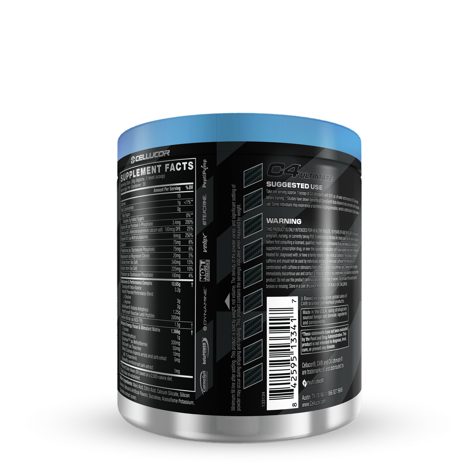 C4 Ultimate Pre-Workout – Icy Blue Razz (20 Servings)