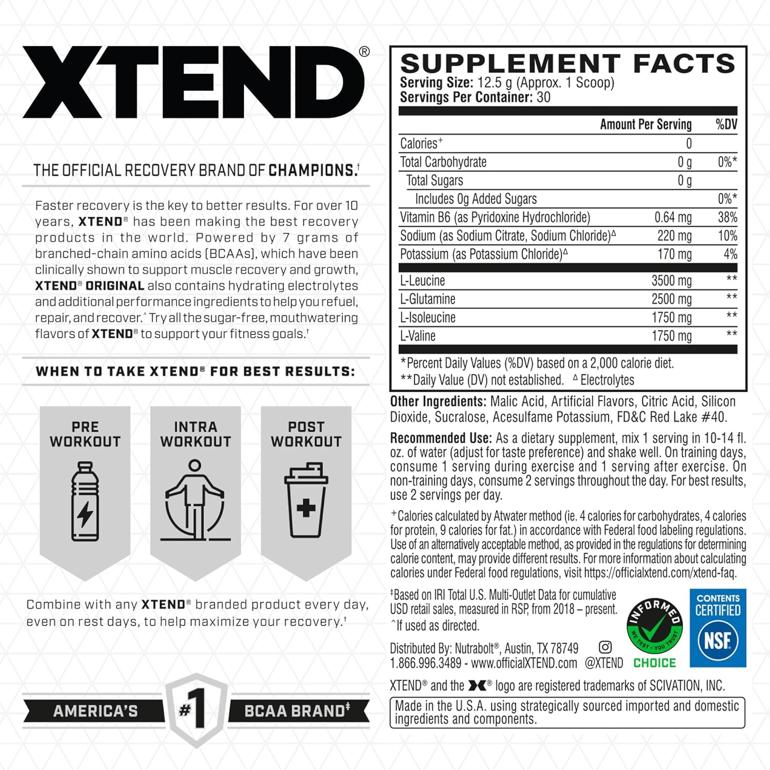 Watermelon Explosion BCAA Powder – Sugar-Free Post-Workout Recovery Drink -30 Se