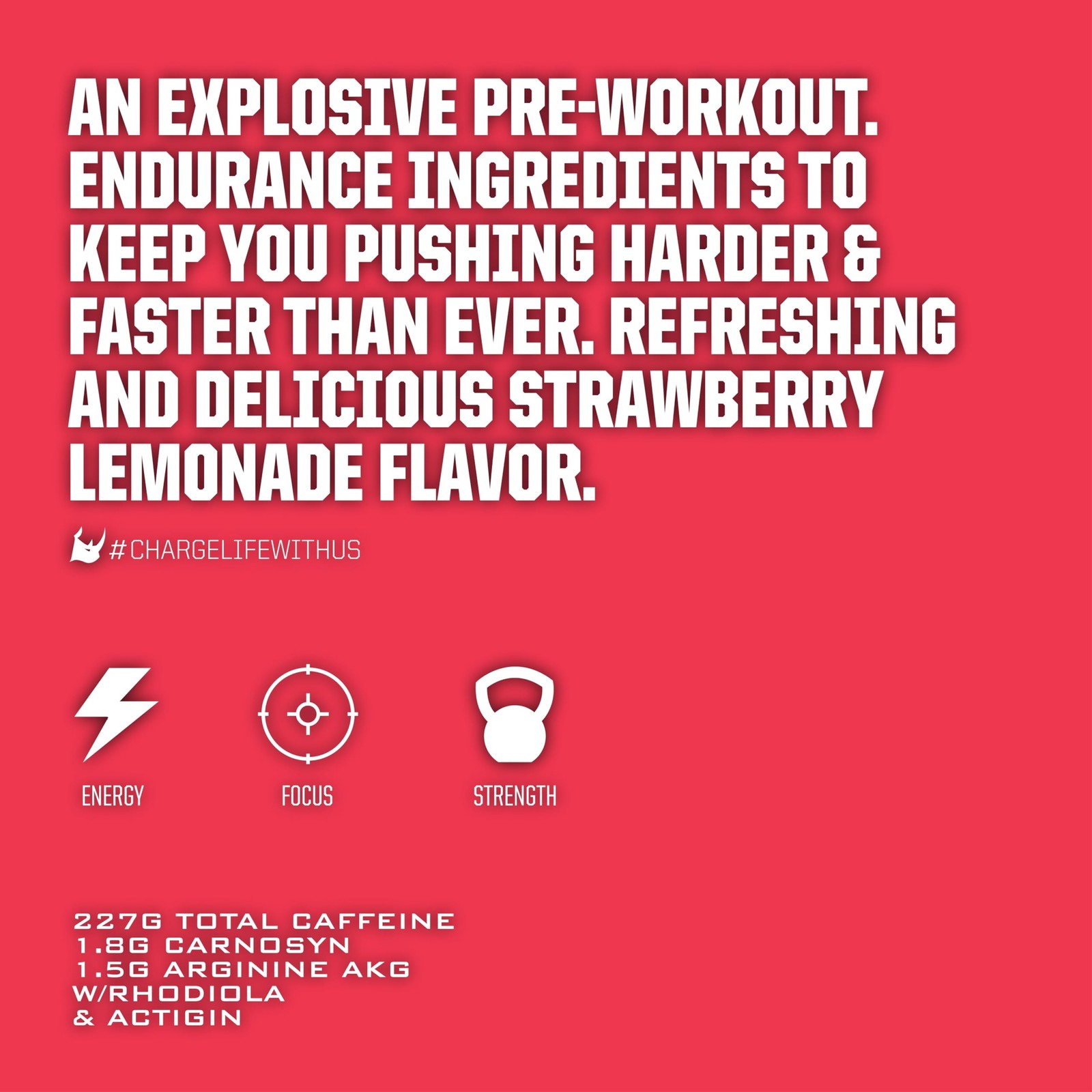Ryno Power Gladiator Pre-Workout (30 Servings) ‘Strawberry Lemonade’