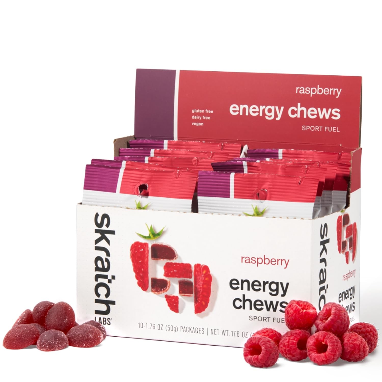 Skratch Labs Energy Chews | Gummies for Running, 1.76 Ounce (Pack of 10)