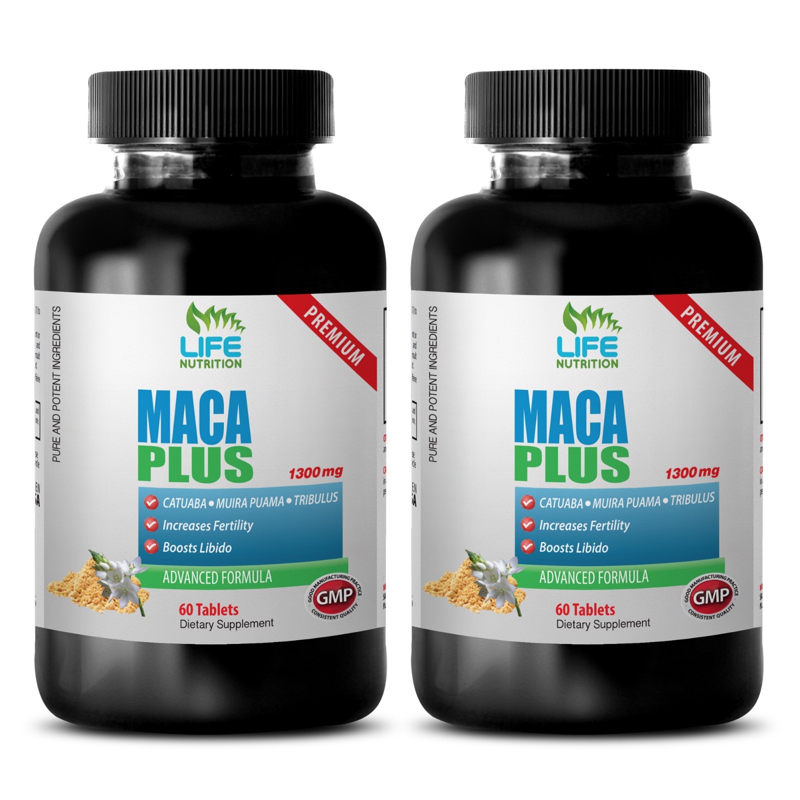American Ginseng – Maca Premium 1275mg – Sarsaparilla, Eleuthero Root Pills 2B