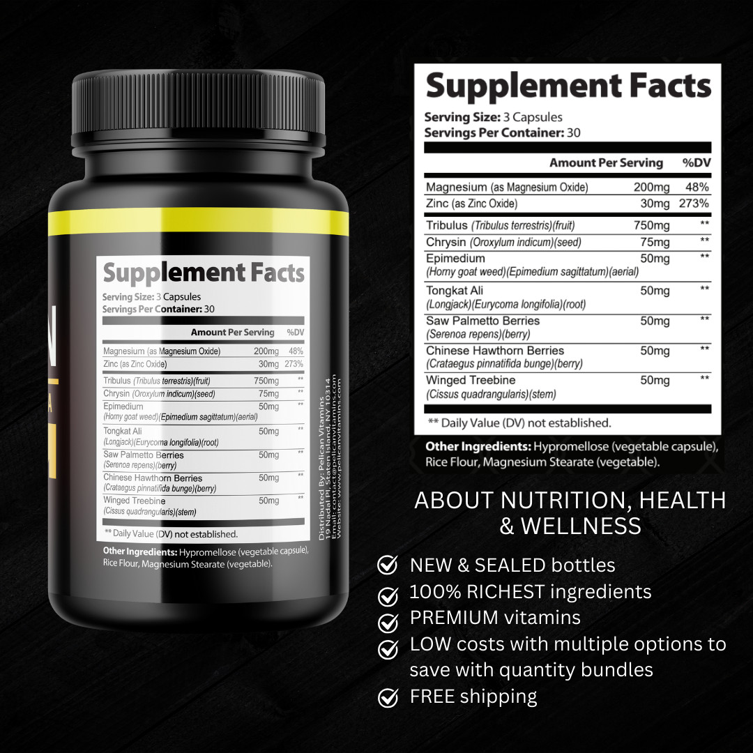 EROSEN- Bodybuilding & Weight Support- 2 Bottles- 180 Capsules