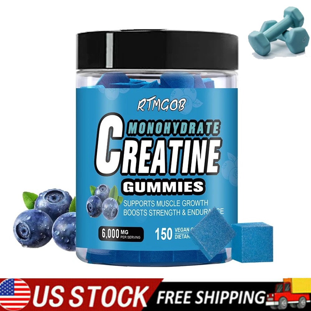 150x Counts Creatine Monohydrate Gummies – Increase Strength and Build Muscle