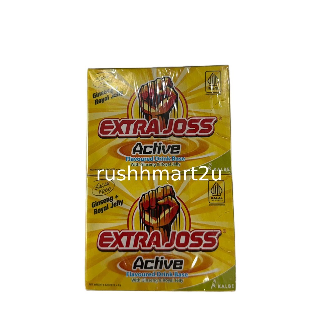 EXTRA JOSS Active Flavor 10 Box (60 Sachets) Energy Drink Powder FREE SHIPPING