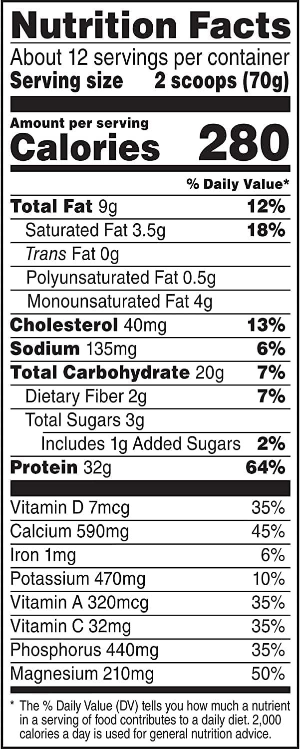 Muscle Milk Genuine Protein Powder Chocolate 1.93 lb 13 Servings 32g Protein