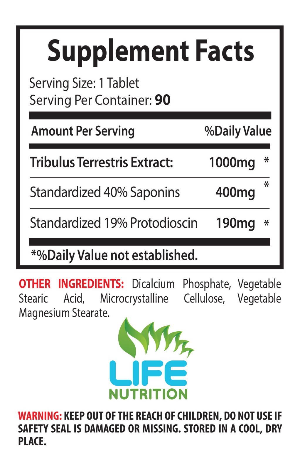 Tribulus Terrestris. Muscle Mass. Testosterone Level (2 Bottles)