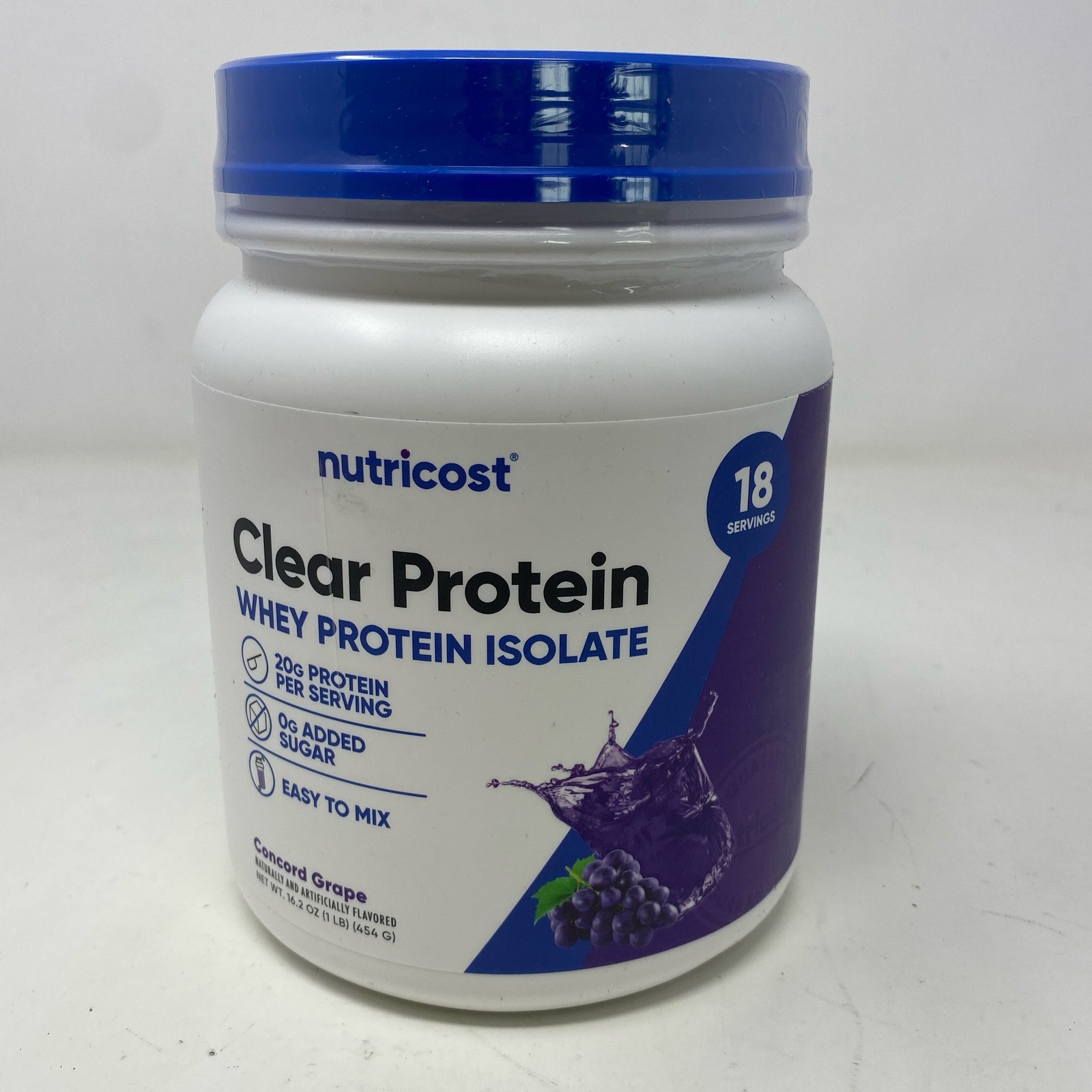 Nutricost Clear Whey Isolate 1 lb – Concord Grape (18 svgs)