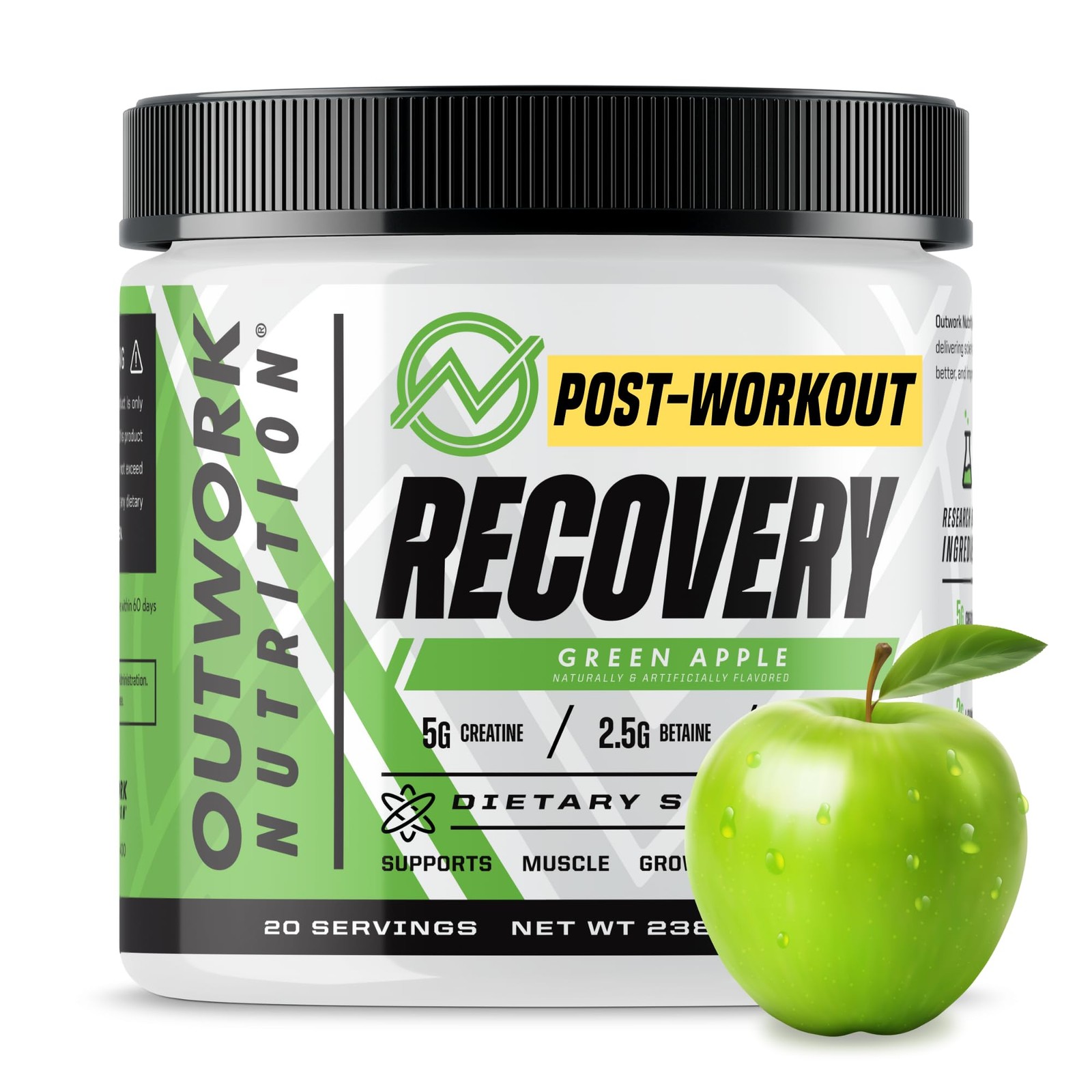 Post Workout Recovery Powder – Creatine Monohydrate, KSM-66 Ashwagandha & Tar…