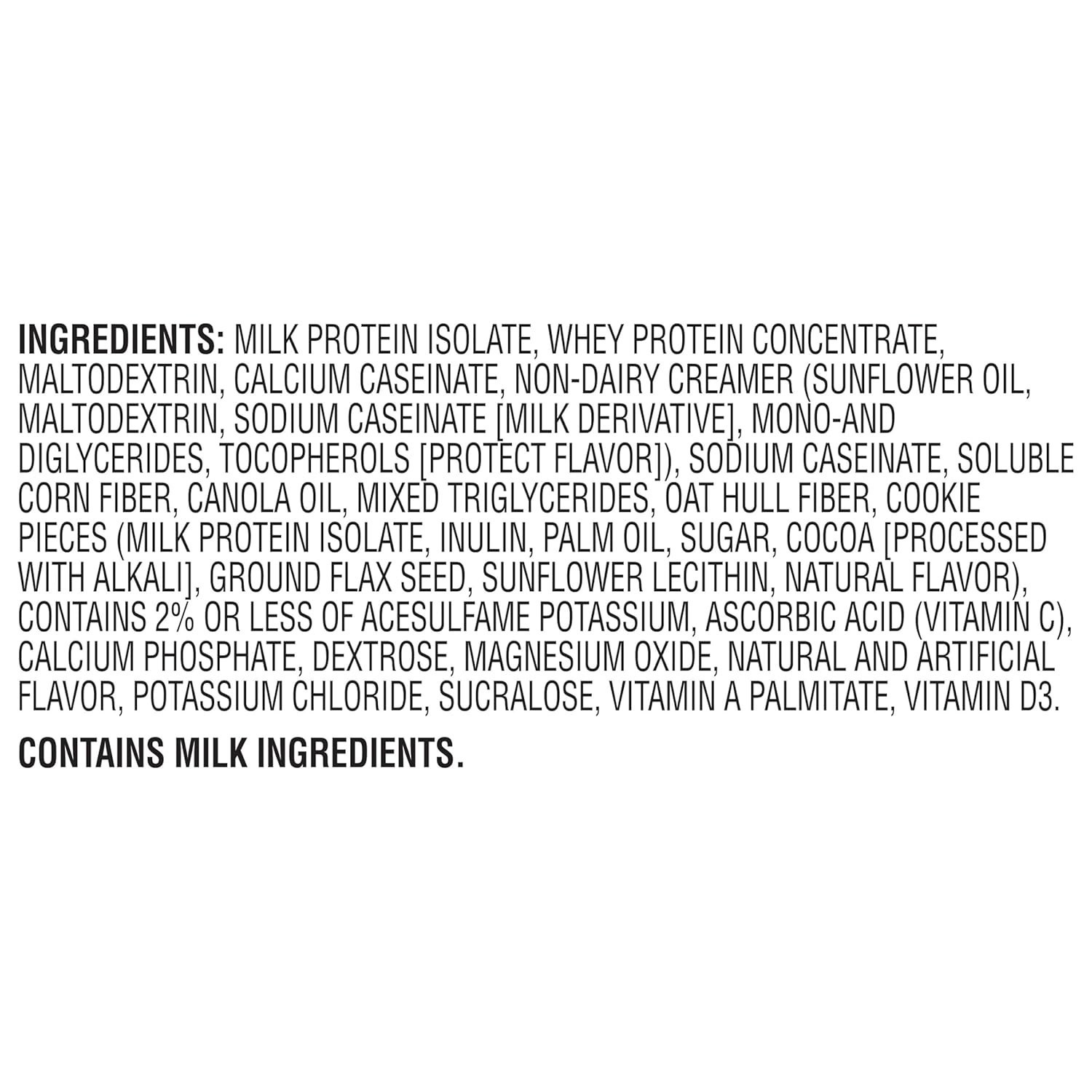 Muscle Milk Genuine Protein Powder Cookies N Creme 1.93 lbs 13 Servings 32g