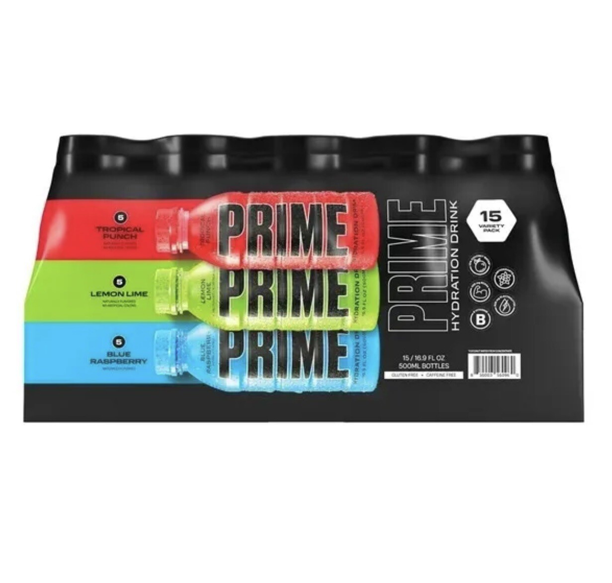 Prime Hydration Drink Variety Pack (16.9 fl. oz., 15 pk.)