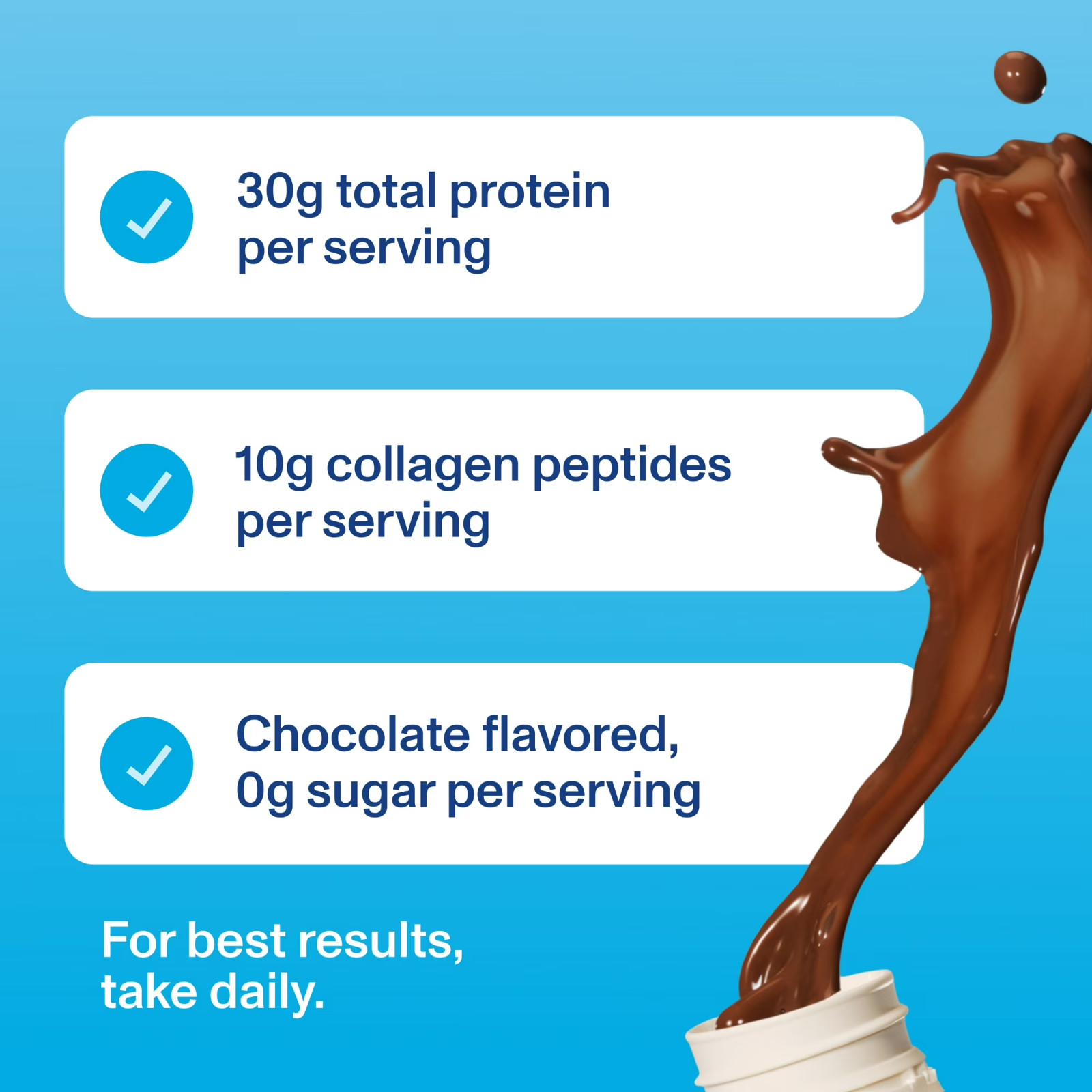 Vital Proteins chocolate collagen Protein shake 30g protein 10g collagen Peptide