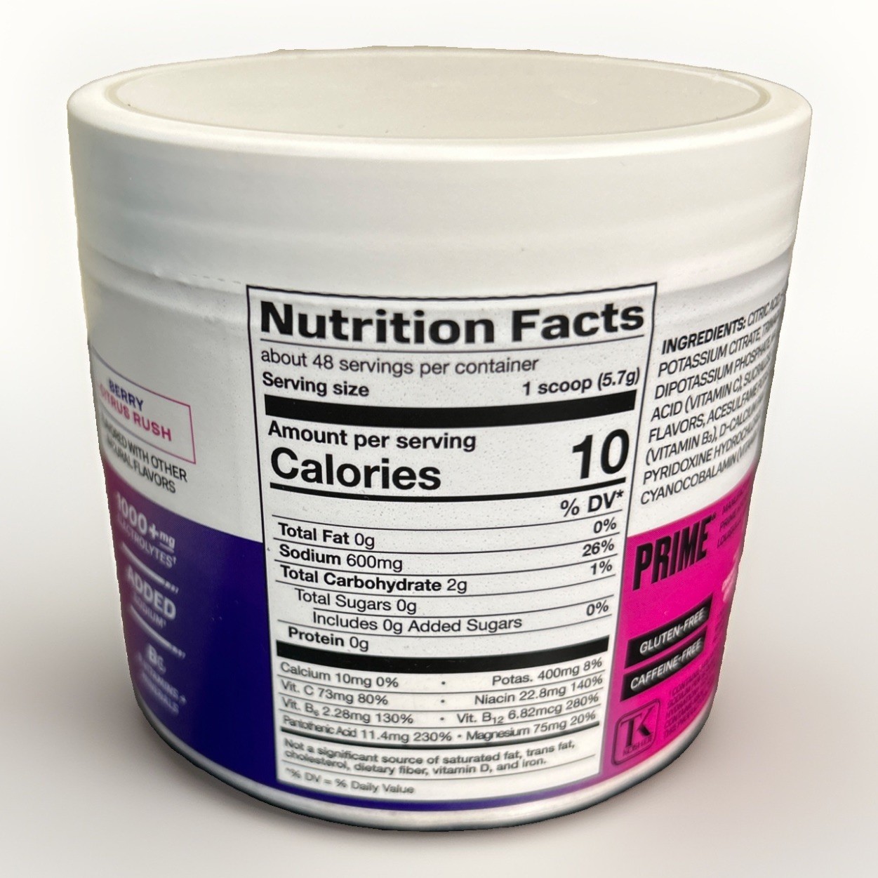 Rapid Rehydration, Electrolyte Drink Mix, Berry Citrus Rush, 9.7 oz (277.4 g)