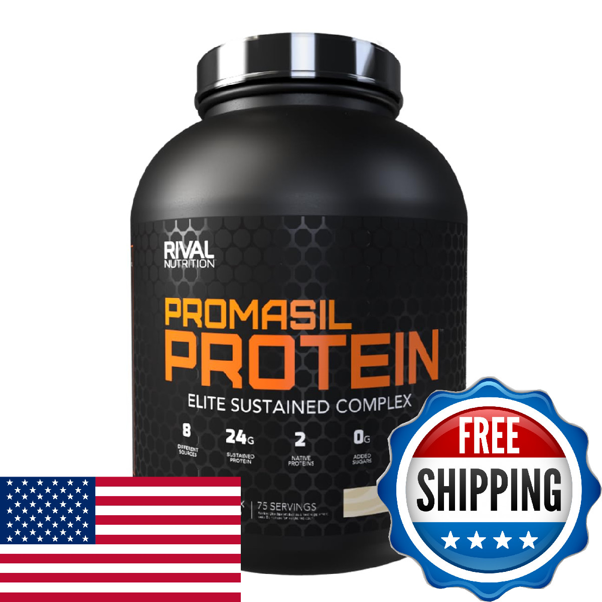Rival Nutrition Promasil Protein Powder Soft Serve Vanilla I 5 Lb 75 Servings I