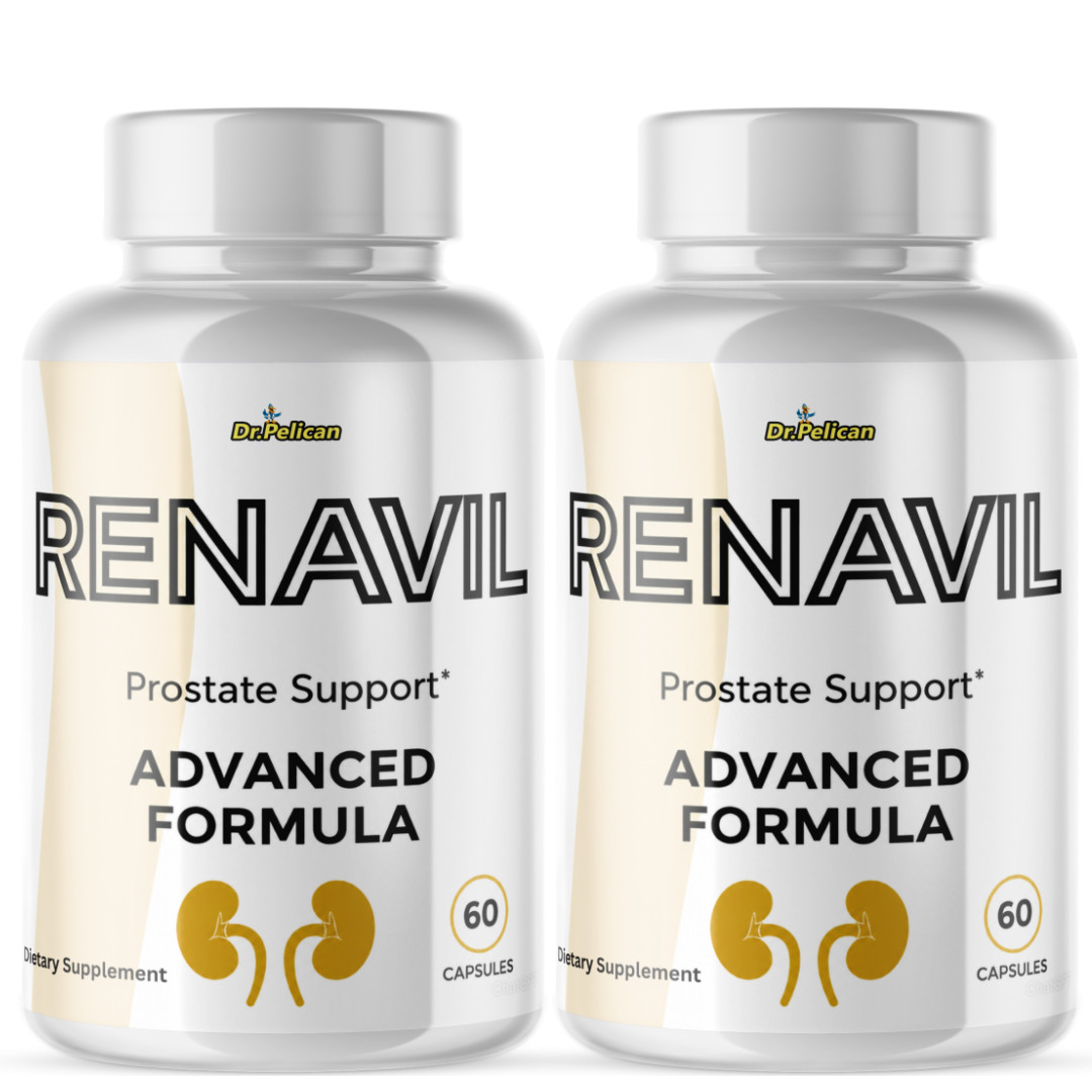 Renavil- Prostate Support- 2 Bottles- 120 Capsules