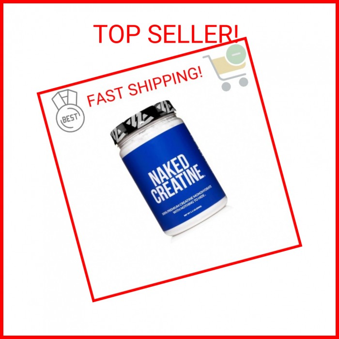 NAKED Pure Micronized Creatine Monohydrate Powder – Unflavored, 500g, 1.1lb Bulk