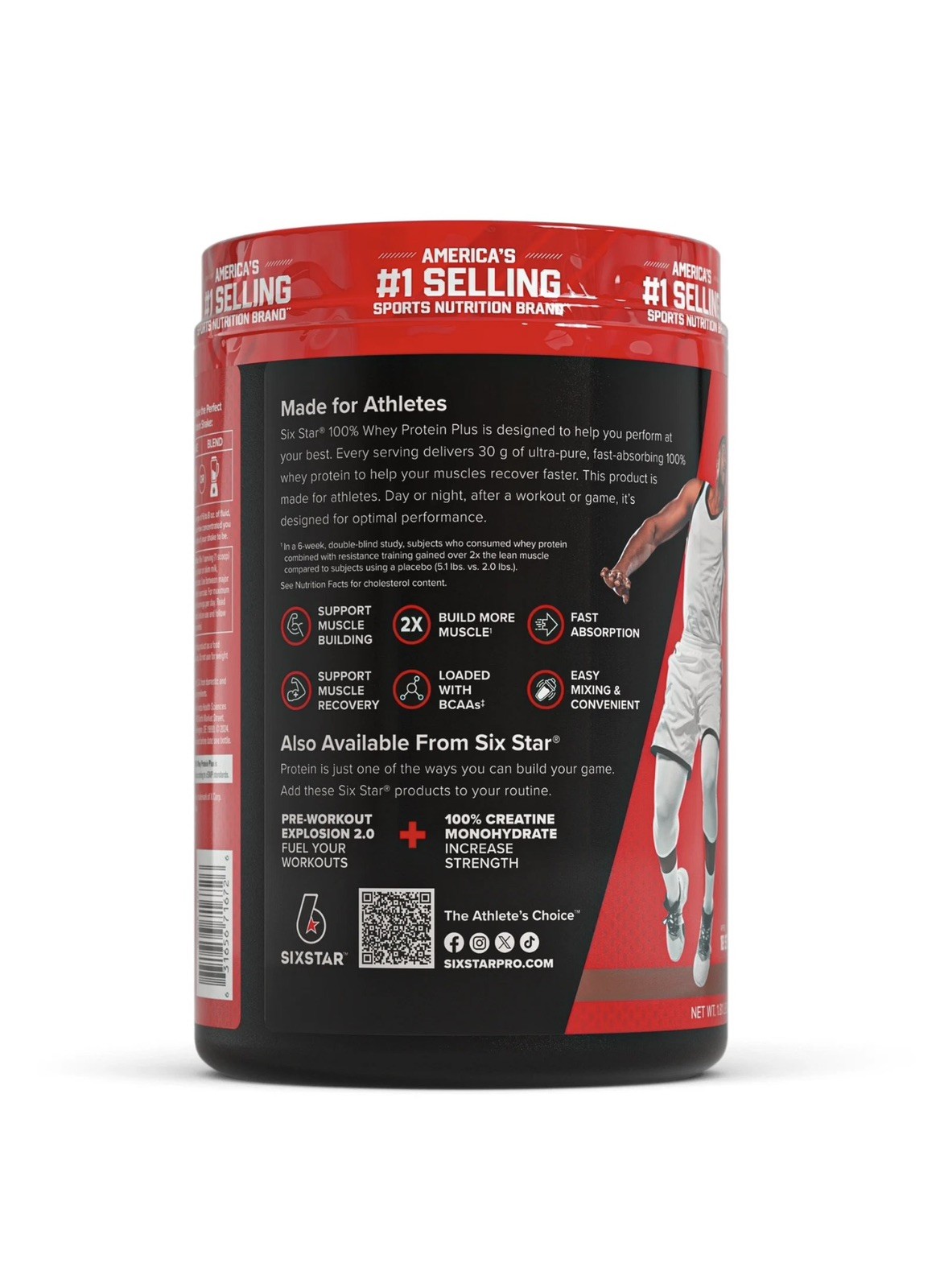 Nutrition 100% Whey Protein Powder Plus, 30g Protein, Vanilla Cream. Exp: 2028