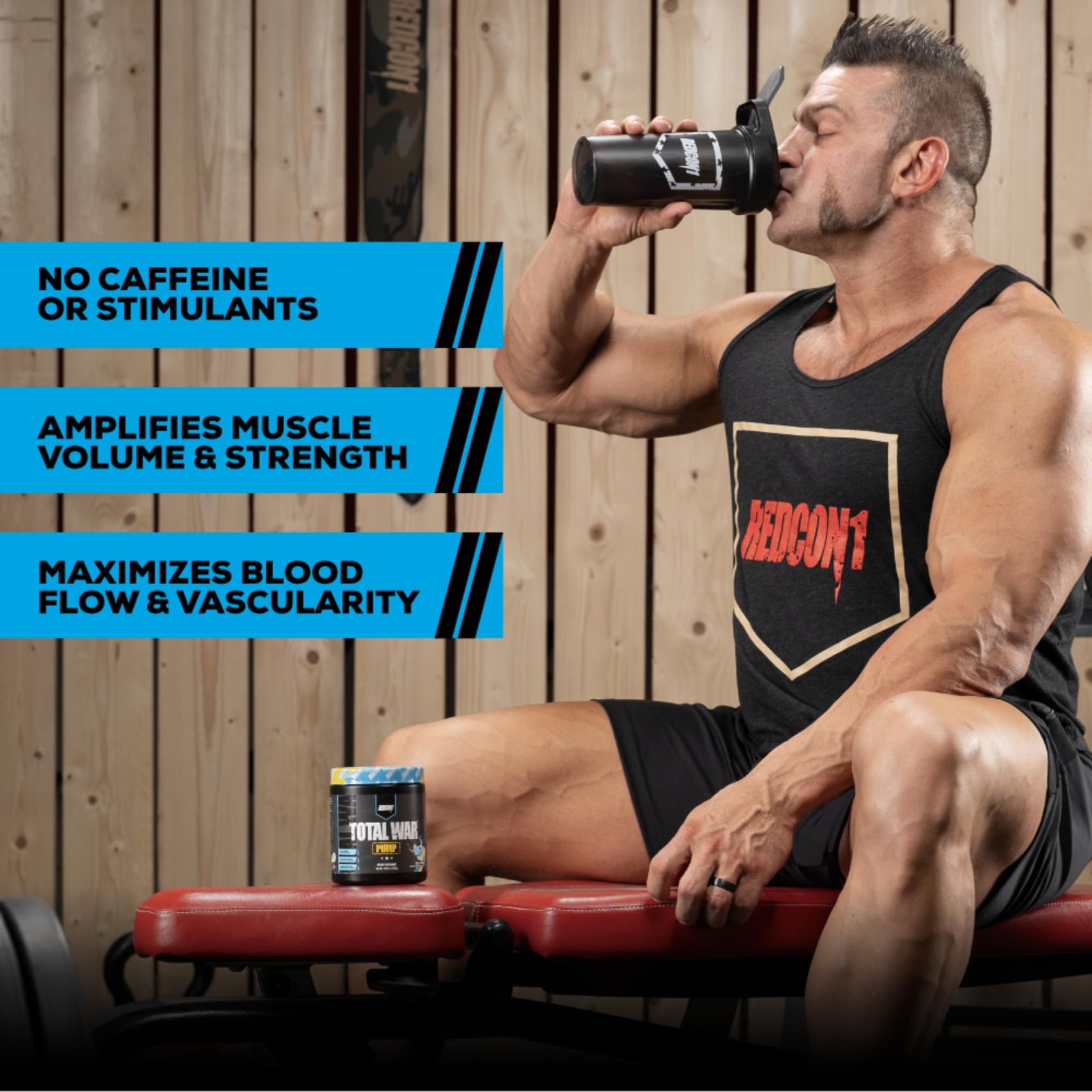 Redcon1 Total War Pump Non-Stim Pre Workout Powder for Men & Women Fuel Plum Fus
