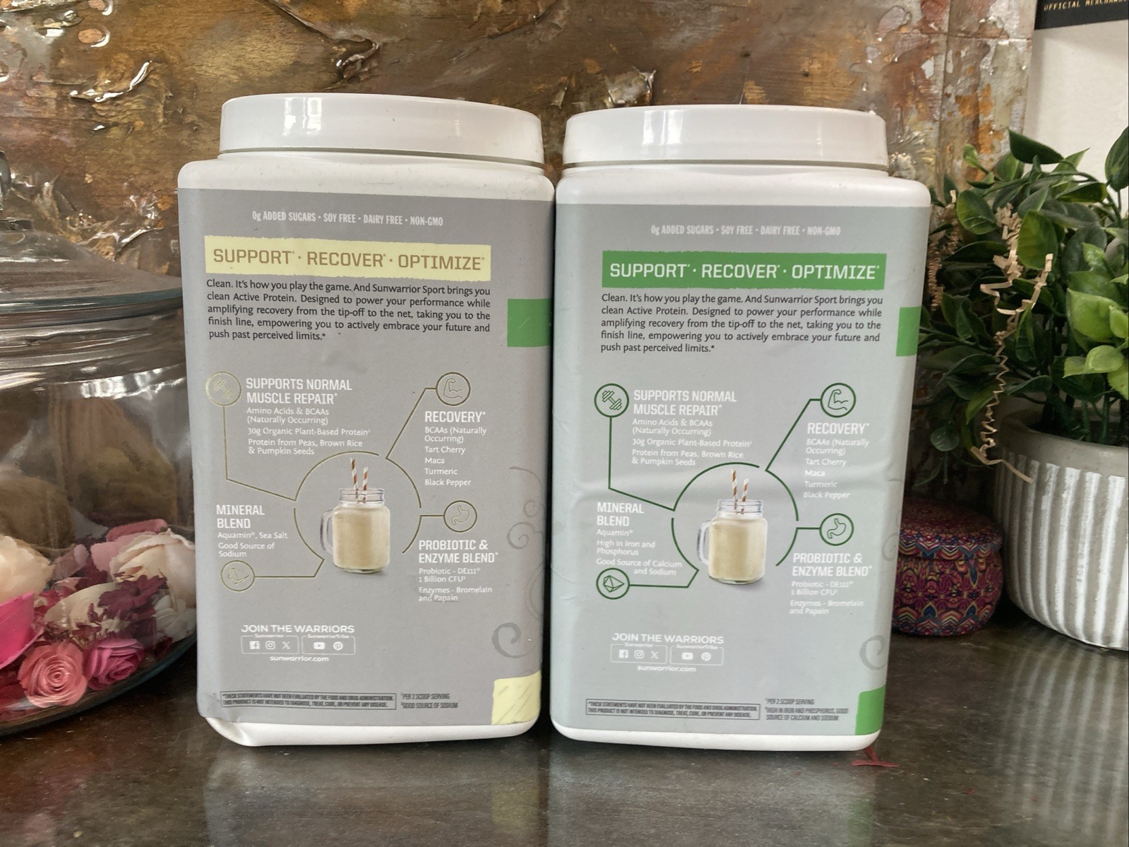 Sunwarrior Sport Organic Active Protein Vegan – Unflavored 1.94 lbs