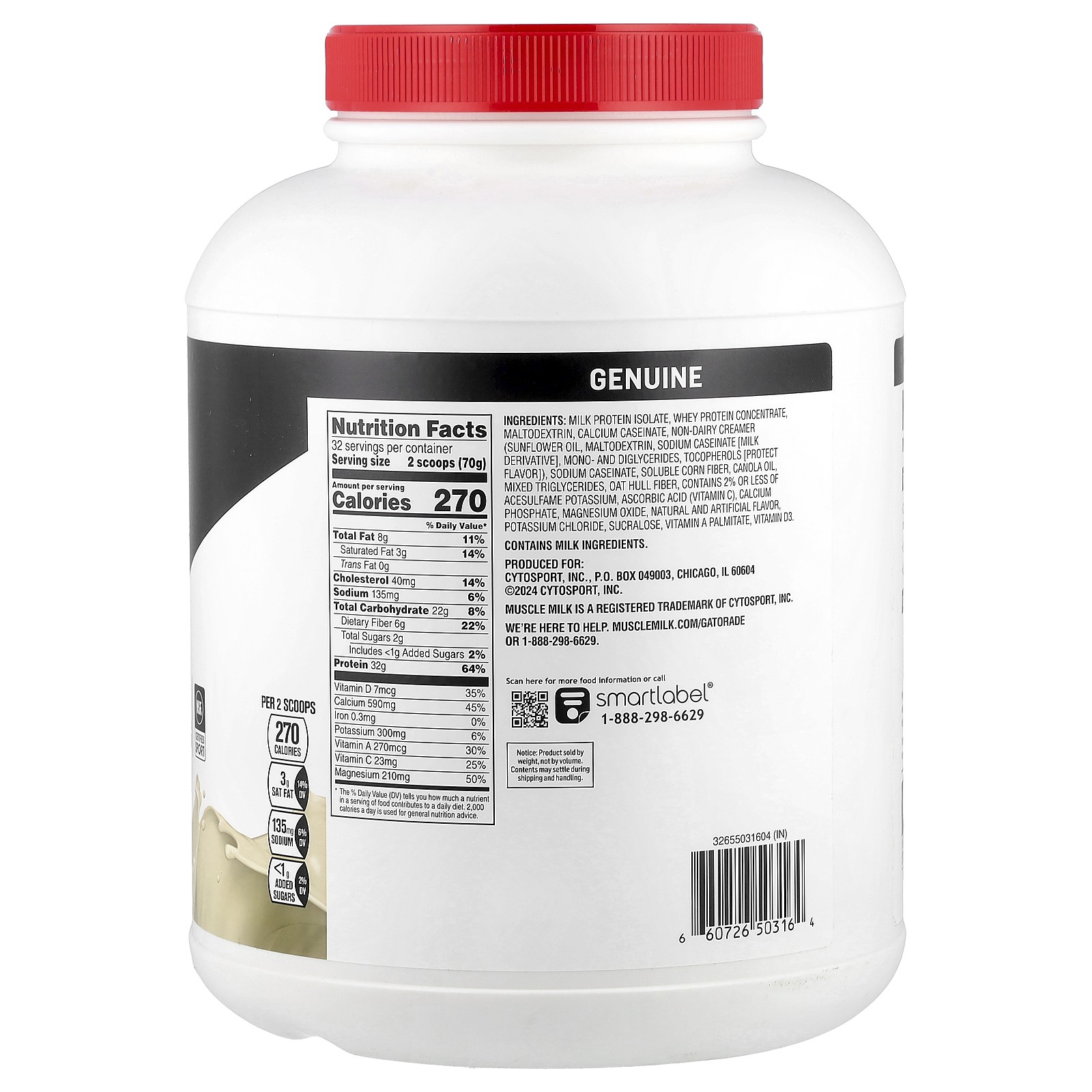 Genuine, Protein Powder, Vanilla Crème, 4.94 lb (2.24 kg)