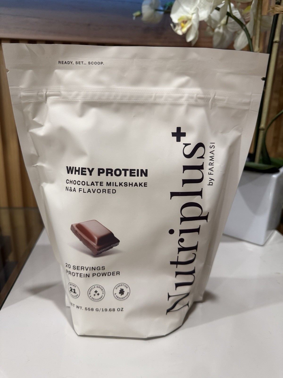 Farmasi Nutriplus+ Whey Protein Chocolate Milkshake Flavor 20 Servings New