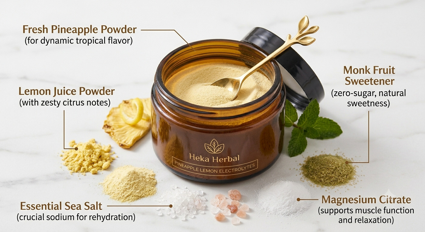 Cellular Hydration Blend | Electrolyte Drink Mix | Pineapple Lemon | 4 oz