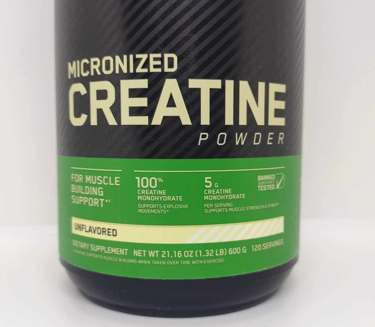 Optimum Nutrition Micronized Creatine Monohydrate Powder Unflavored WT 21.16 OZ