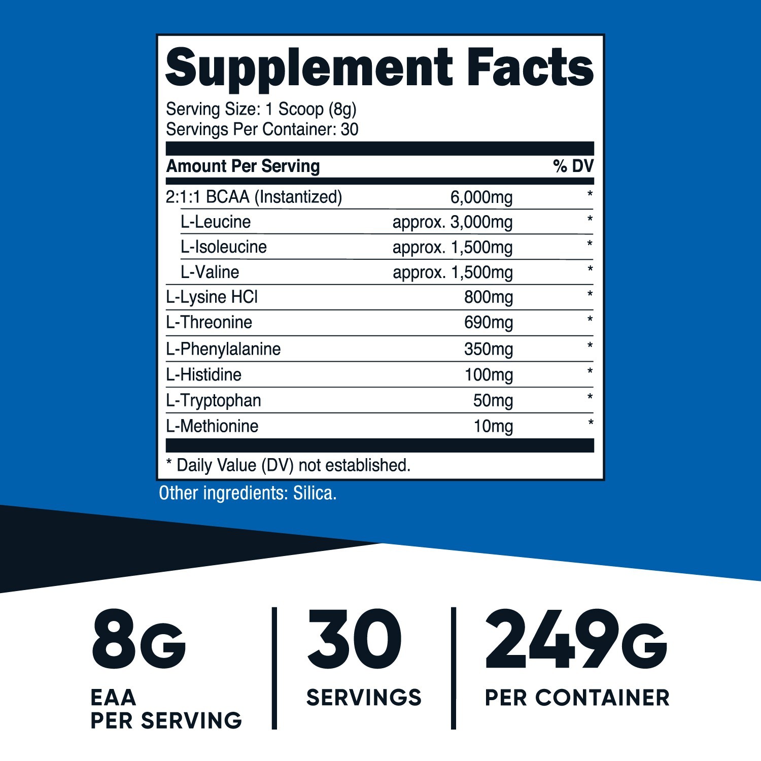 Nutricost EAA Powder 30 Servings (Unflavored) – Essential Amino Acids