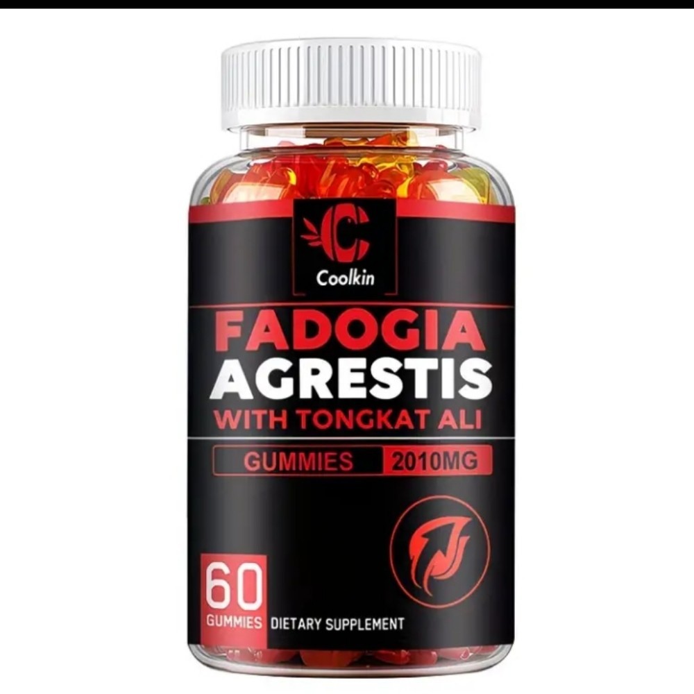 Fadogia Agretis Tongkat Gummies 1 Month Supply for Vigor Test Booster+ Endurance