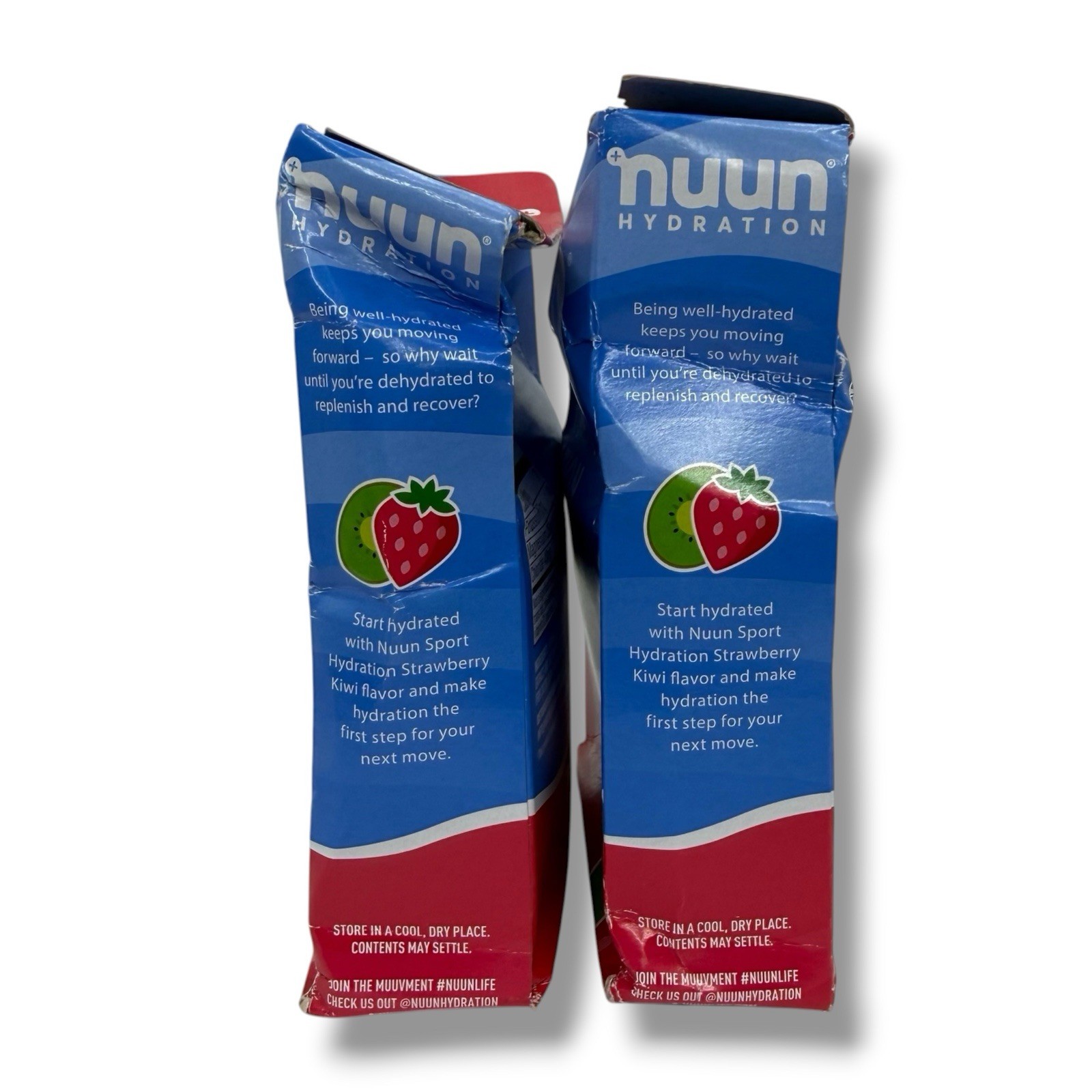 Nuun Sport Electrolyte Powder Strawberry Kiwi 32 Pack EXP 5/27 READ Damaged