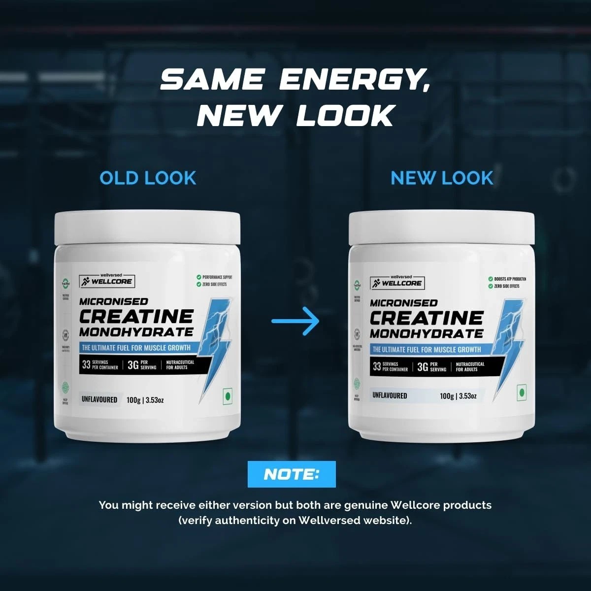 Wellcore Micronised Creatine Monohydrate Powder 100gm t543