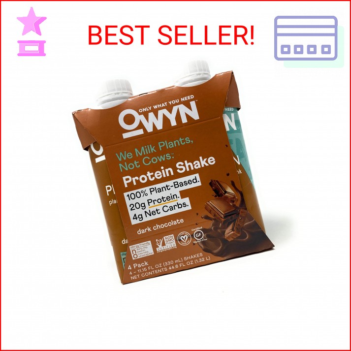 Owyn Dark Chocolate Plant Based Protein Shake 4pk, 11.15 FZ