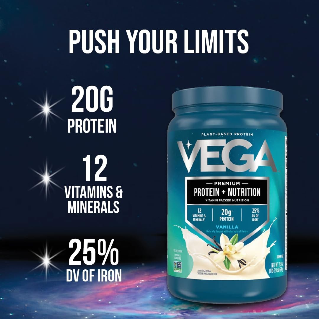 – 20G Plant-Based Pea Vanilla 30 Servings Vegan Keto Superfood
