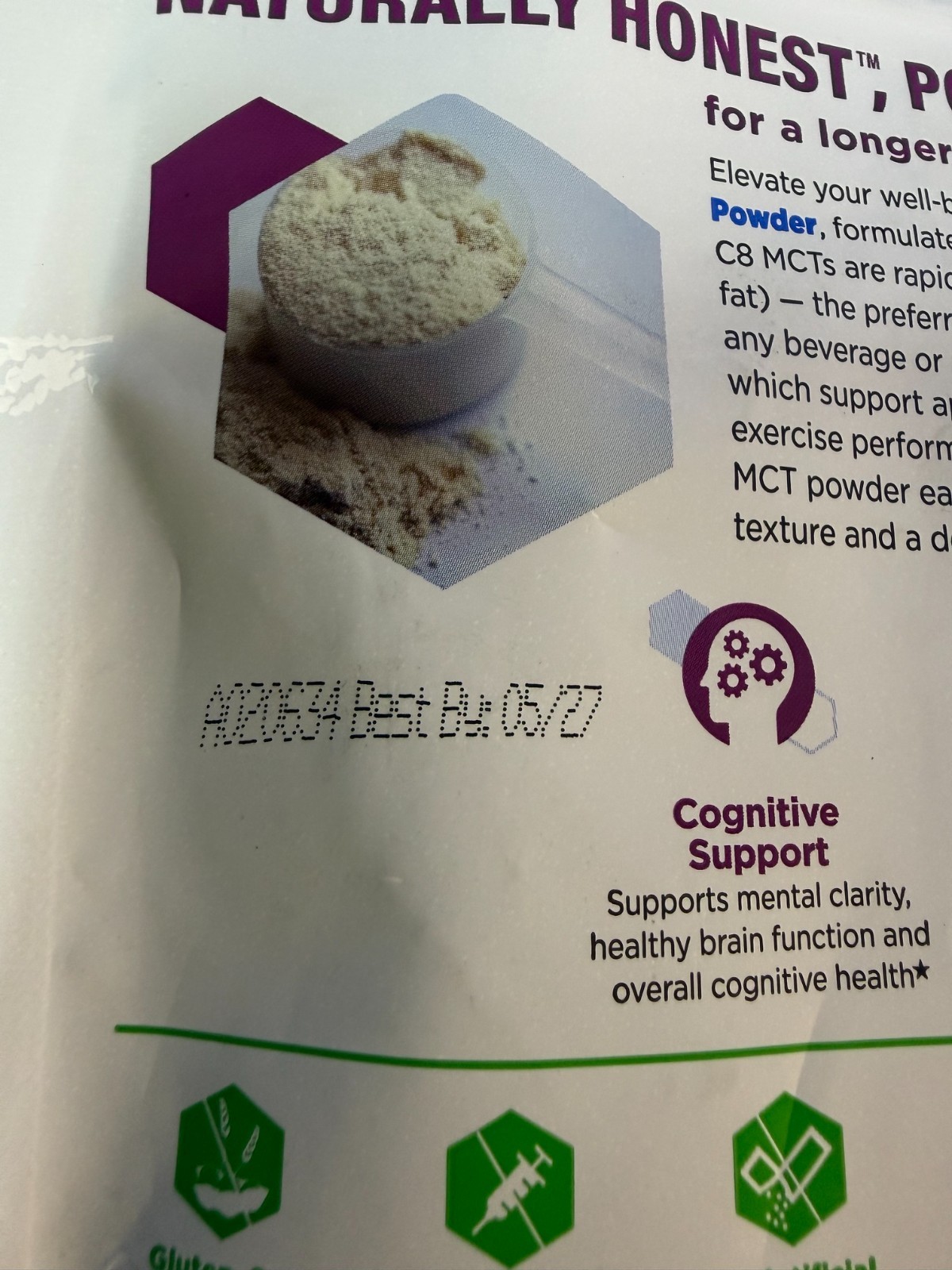 6.3oz Biotrust Keto Elevate MCT Oil Powder French Vanilla Best By 05/2027