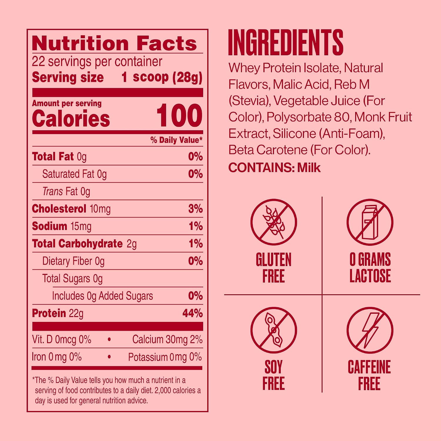Clear Protein Powder – Watermelon Wave – 22 Servings – 22G Clear Whey Protein Is