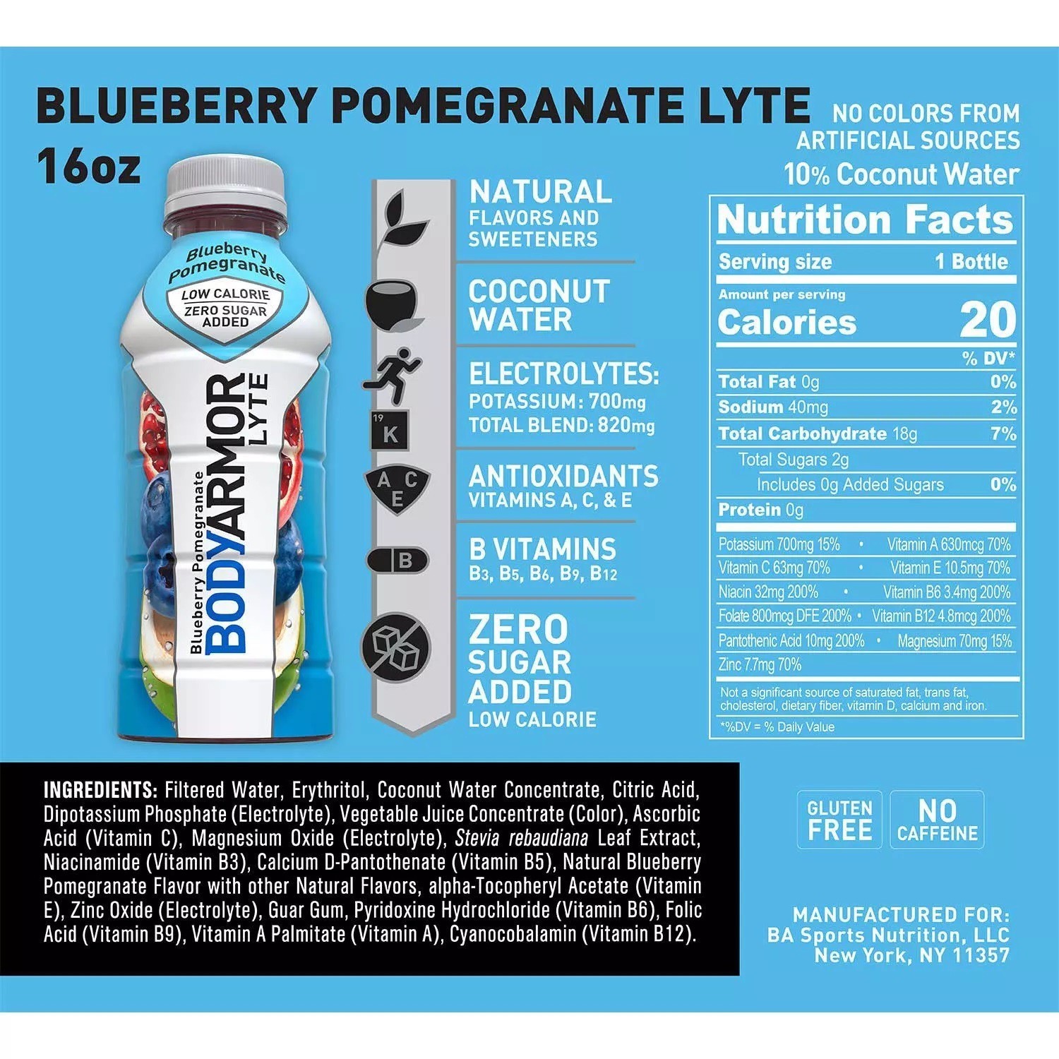 BODYARMOR LYTE Sports Drink Variety Pack (12 fl. oz., 24 pk.)